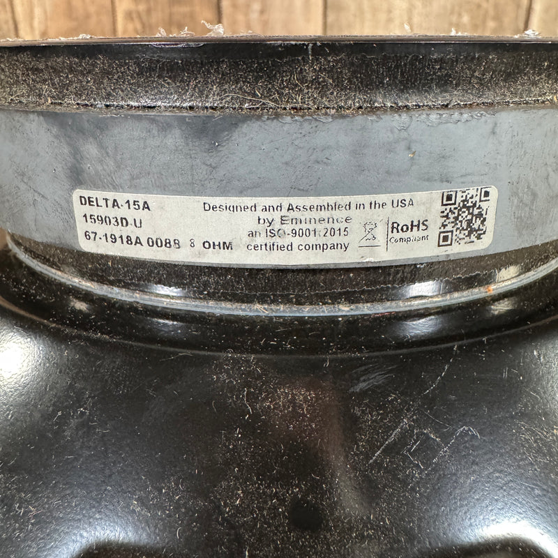 Eminence Delta-15A 15" Speaker 8 ohms original cone
