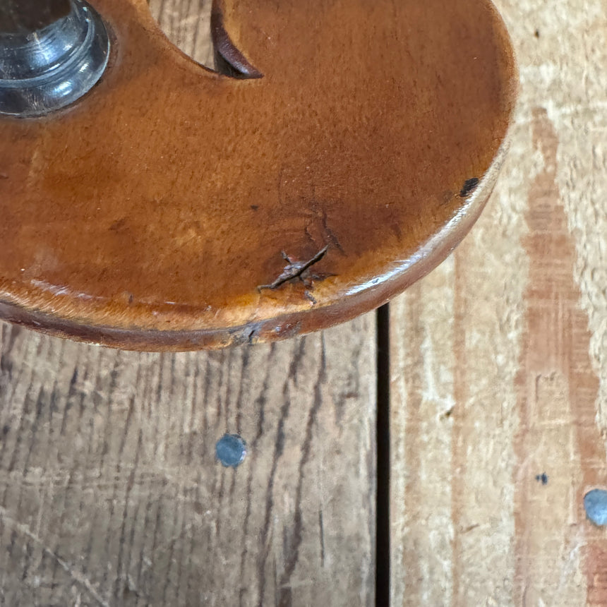 SOLD - Unbranded Johann Stauffer Style Romantic Parlor Guitar 1800's Natural