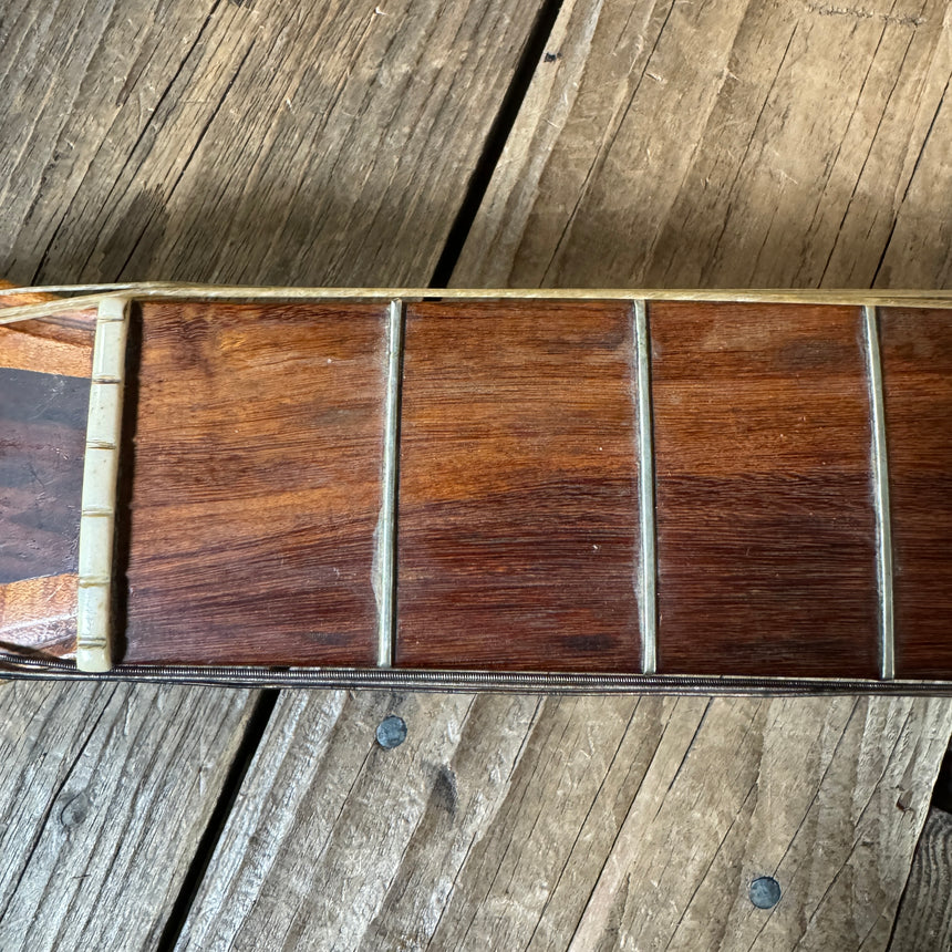 SOLD - Unbranded Johann Stauffer Style Romantic Parlor Guitar 1800's Natural