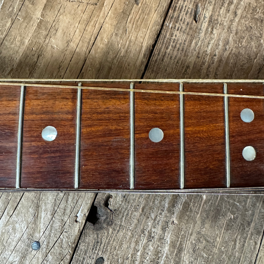 SOLD - Unbranded Johann Stauffer Style Romantic Parlor Guitar 1800's Natural