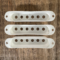 Red Rhodes Velvet Hammer Stratocaster Pickup Covers