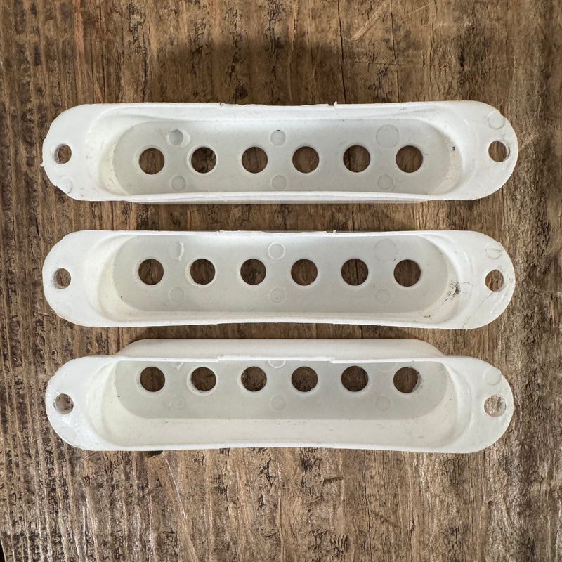 Red Rhodes Velvet Hammer Stratocaster Pickup Covers