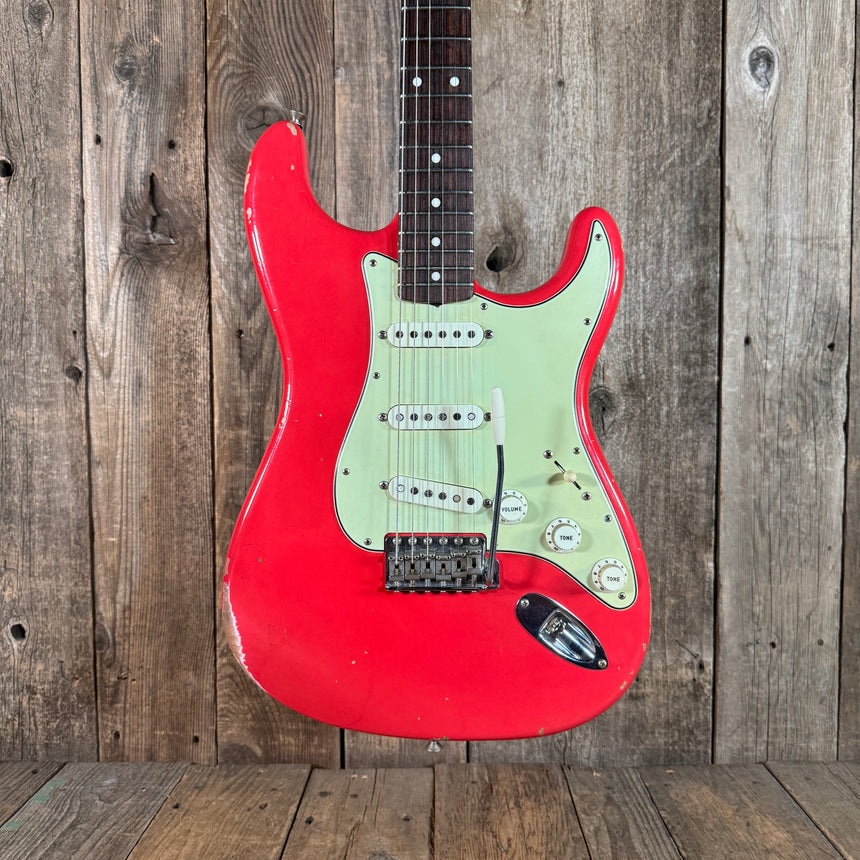 Fender Custom Shop 30th Anniversary 1960 Stratocaster Relic Aged Fiesta Red with Ron Ellis 64 Pickups 2018