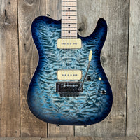 SOLD - Tom Anderson Guitarworks Top T Semi Hollow 2022 Natural Artic Blue Burst