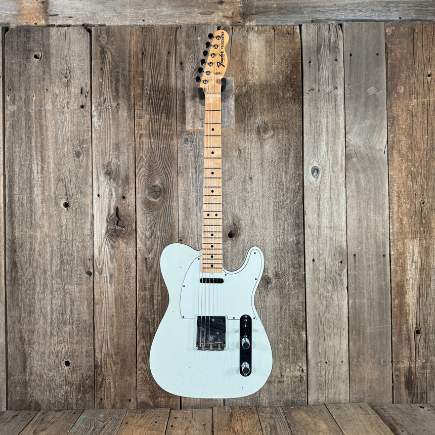 Fender '68 Telecaster Custom Journeyman Custom Shop Relic Tuxedo 2022 Aged Olympic White- ON THE WAY TO THE NASHVILLE GUITAR SHOW