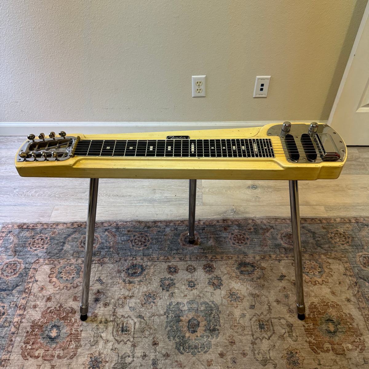 Fender 1956 Deluxe 8 String Console Steel – Vintage Blonde Finish with Classic Western Tone