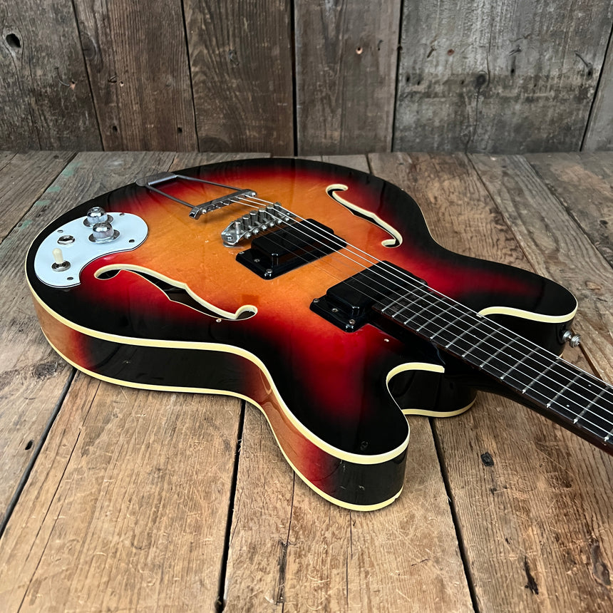 SOLD - Mosrite Celebrity 1966 Cherry Sunburst Newly Refretted