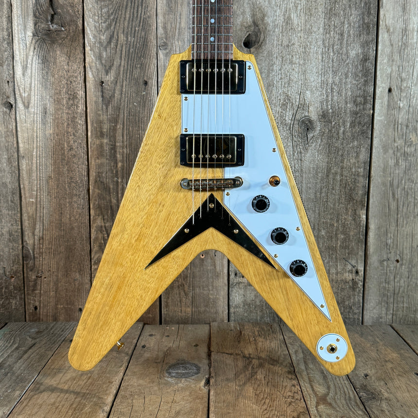 Hamer Vector Korina Flying V Custom Shop 2008 Vintage Korina