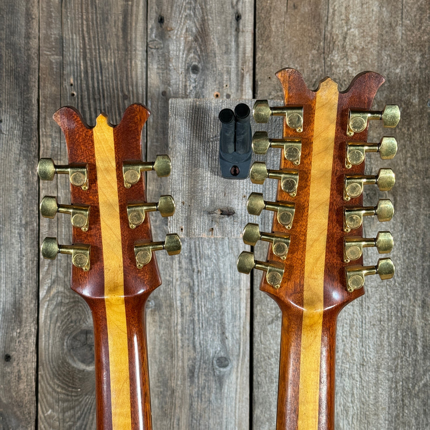 Lane Moller Custom Double Neck 6 and 12 string Felony provenance 1980 Natural