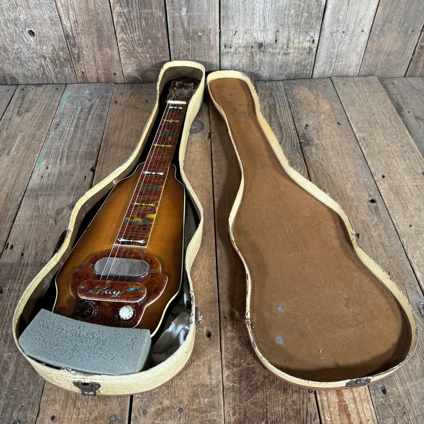 Kay K-159 Deluxe Model Lap Steel 1950s Sunburst