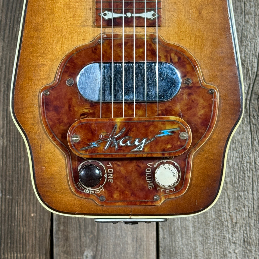 Kay K-159 Deluxe Model Lap Steel 1950s Sunburst