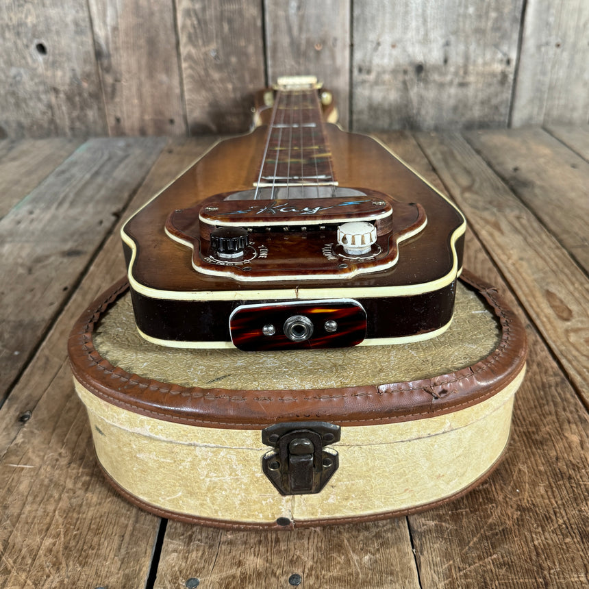 Kay K-159 Deluxe Model Lap Steel 1950s Sunburst