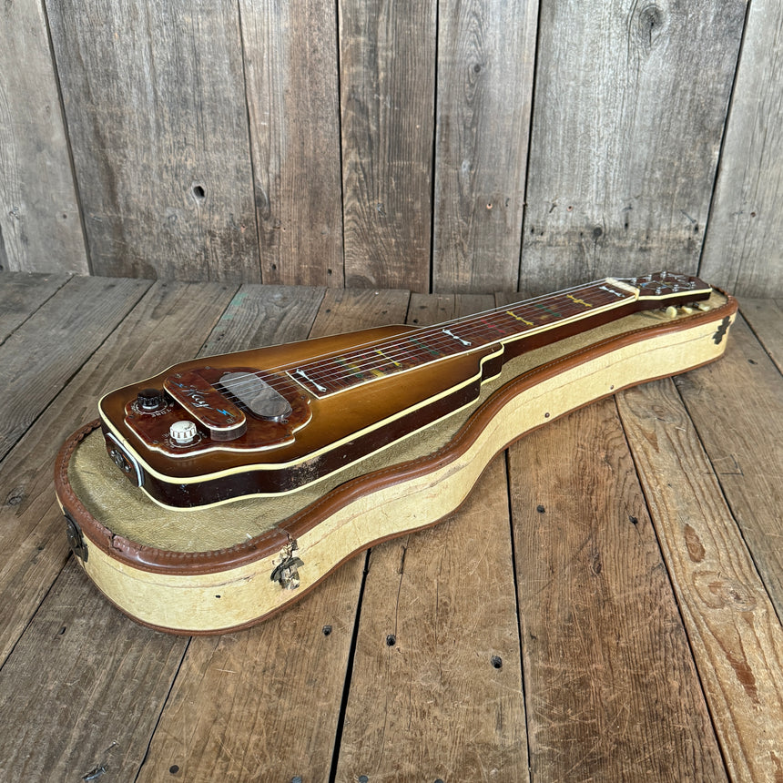 Kay K-159 Deluxe Model Lap Steel 1950s Sunburst