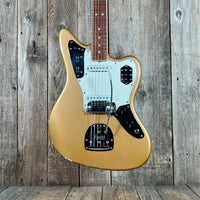 Fender Jaguar Firemist Gold 1966 Complete with Hang Tag Slab Board Dots and Binding 1966