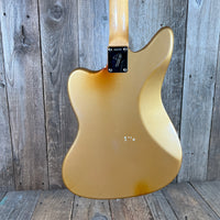 Fender Jaguar Firemist Gold 1966 Complete with Hang Tag Slab Board Dots and Binding 1966