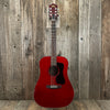 SOLD - Guild D25CH with added pickup system 1980 Cherry Red