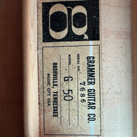 SOLD - Grammer G50 Johnny Cash Signature Model 1965-1969 Sunburst