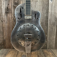 SOLD - Mule Resophonic Tri Cone Resonator Acoustic Electric Aged Cutaway