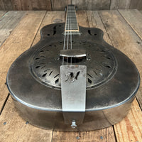 SOLD - Mule Resophonic Tri Cone Resonator Acoustic Electric Aged Cutaway
