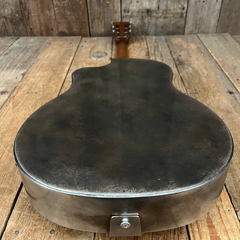 SOLD - Mule Resophonic Tri Cone Resonator Acoustic Electric Aged Cutaway