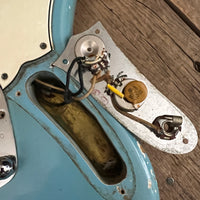 SOLD - Fender Mustang 1965 Mustang Blue Abigail Ybarra wound pickups