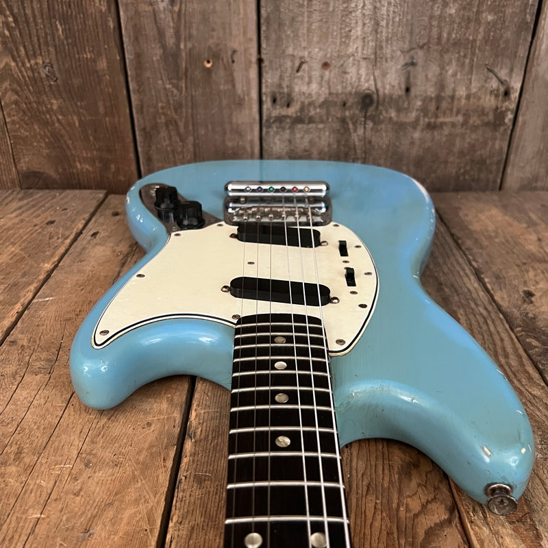 SOLD - Fender Mustang 1965 Mustang Blue Abigail Ybarra wound pickups
