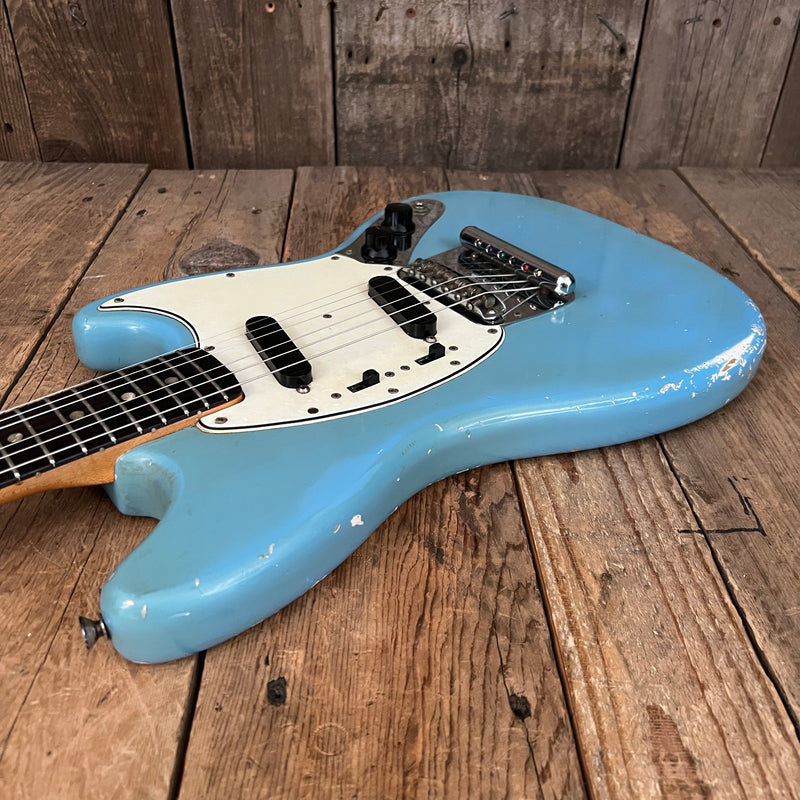 SOLD - Fender Mustang 1965 Mustang Blue Abigail Ybarra wound pickups