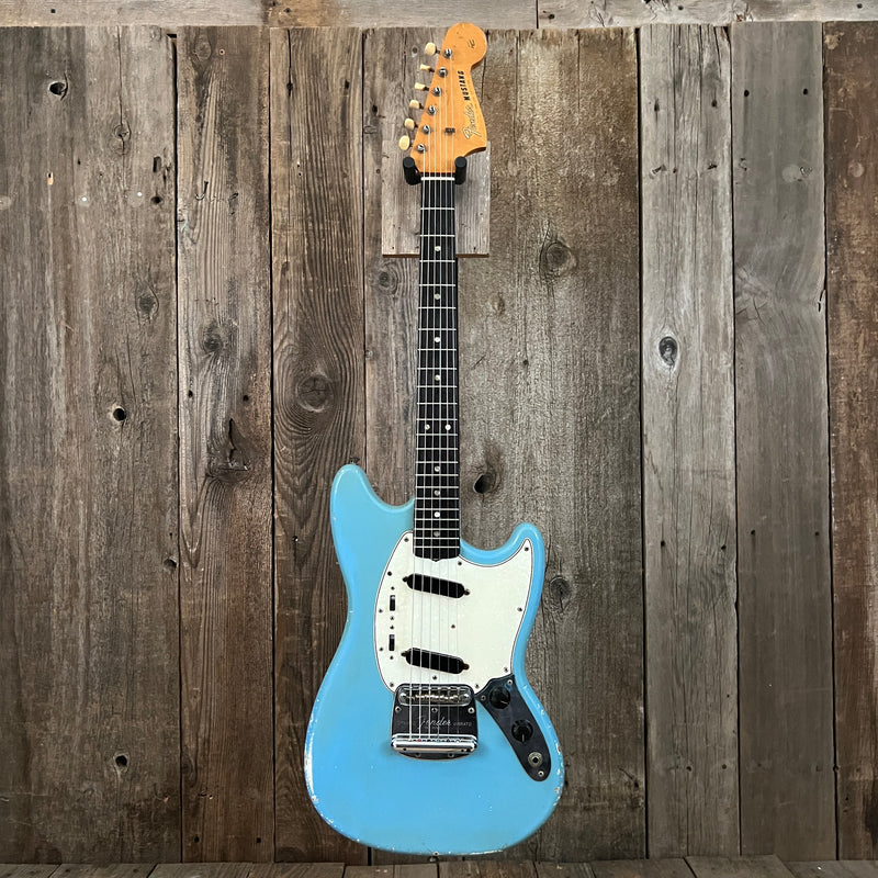 SOLD - Fender Mustang 1965 Mustang Blue Abigail Ybarra wound pickups