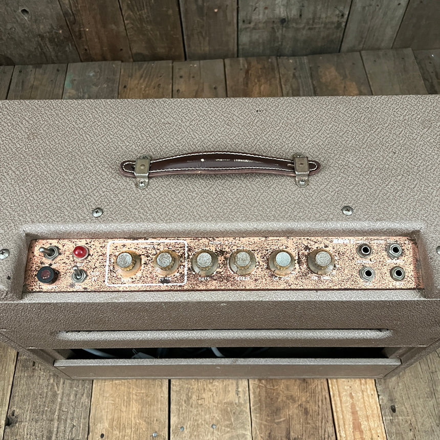 SOLD - DeArmond R25T 2x10" Amplifier 1960 Brown