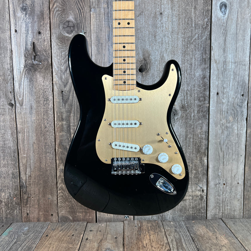 Fender Stratocaster MIM Black with Anodized Gold Pickguard 1996