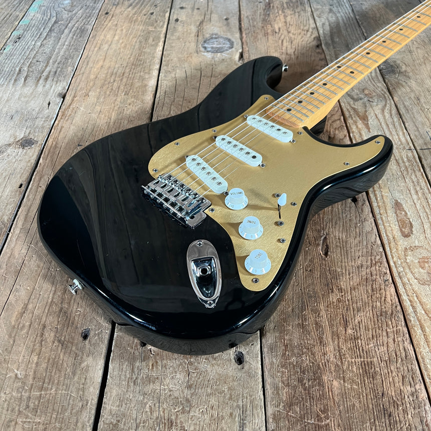 Fender Stratocaster MIM Black with Anodized Gold Pickguard 1996