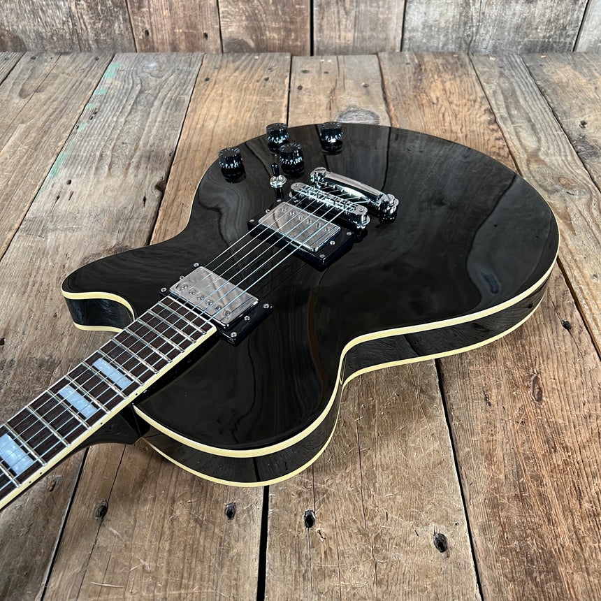 D'Angelico Premier SS 2009 Black Single Cutaway Semi Hollow