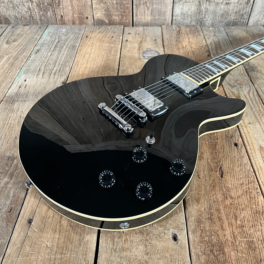 D'Angelico Premier SS 2009 Black Single Cutaway Semi Hollow