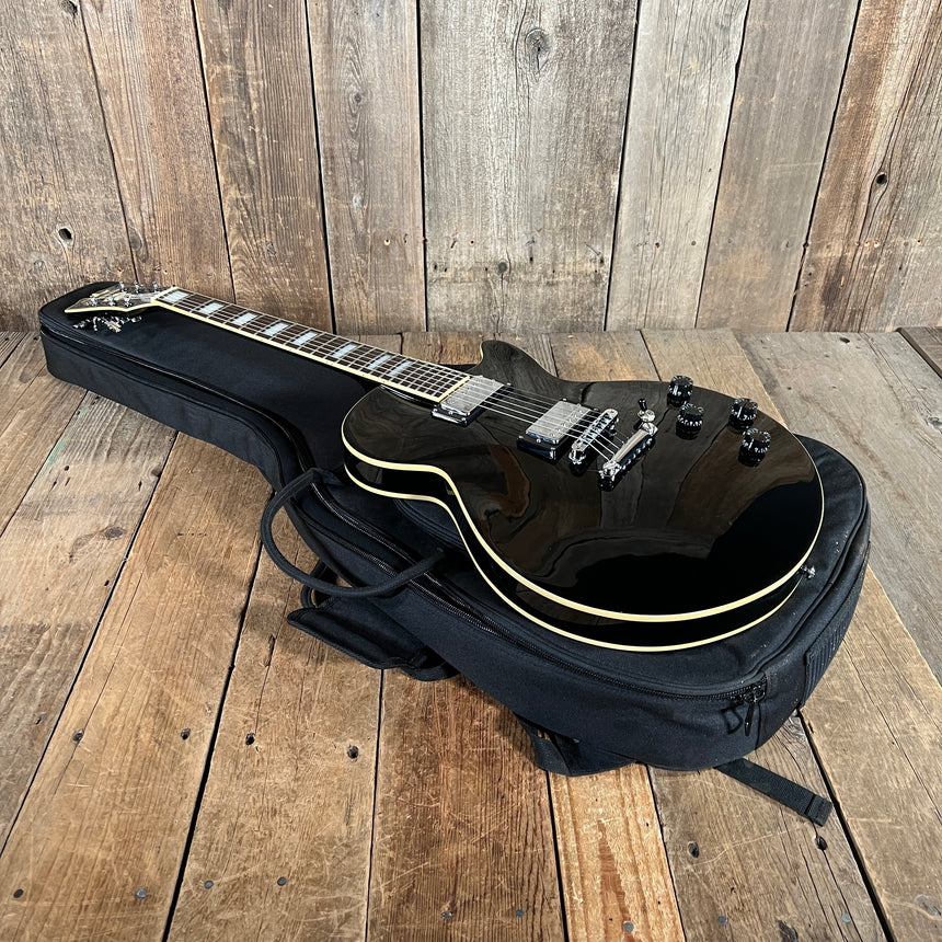 D'Angelico Premier SS 2009 Black Single Cutaway Semi Hollow