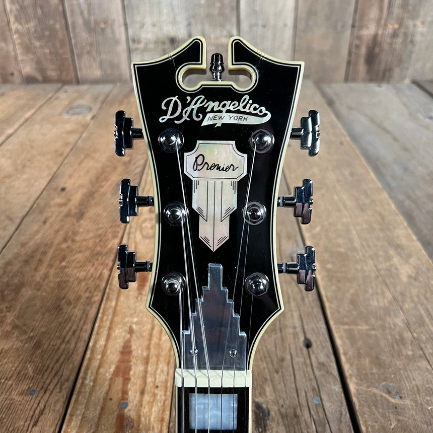 D'Angelico Premier SS 2009 Black Single Cutaway Semi Hollow