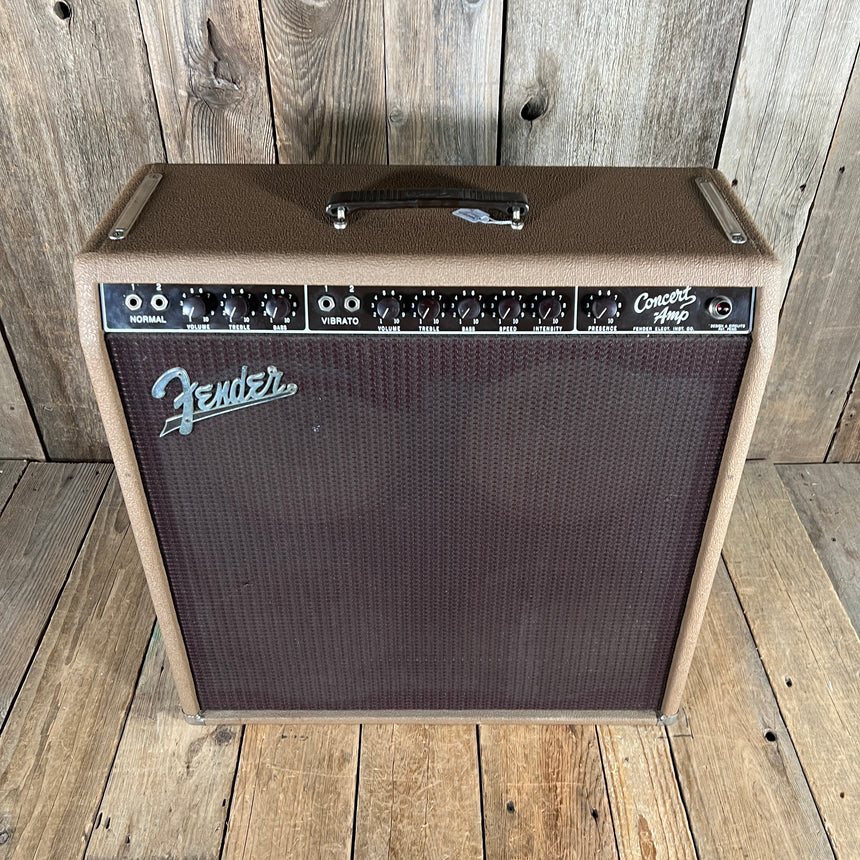 Fender Concert 6G12-A Brown Tolex Oxblood Grille 1962