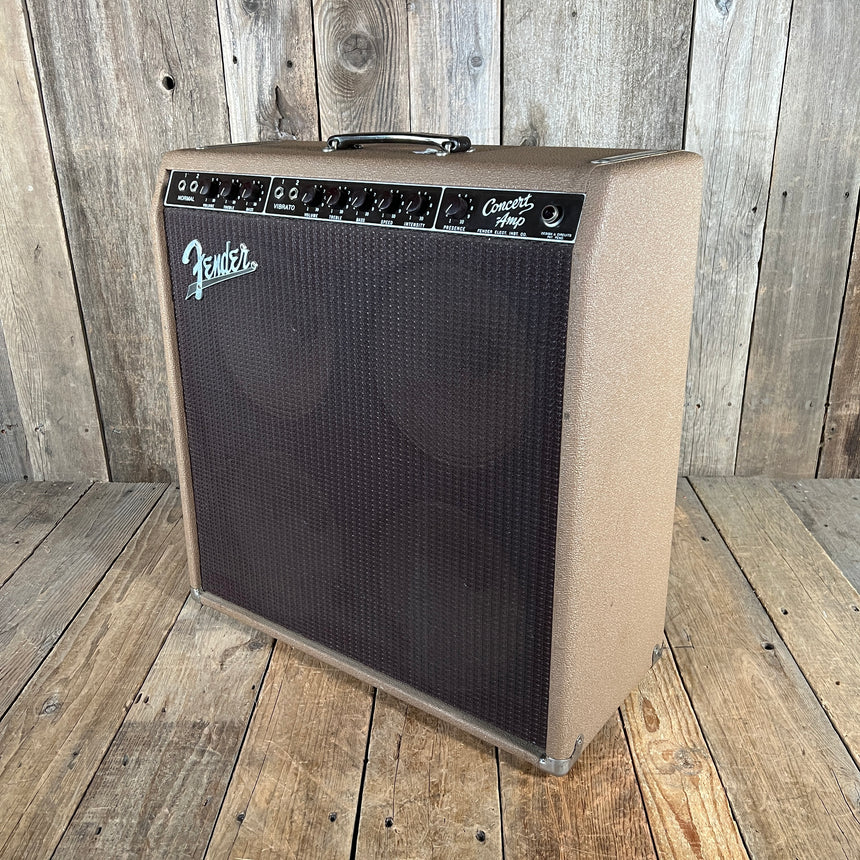 Fender Concert 6G12-A Brown Tolex Oxblood Grille 1962