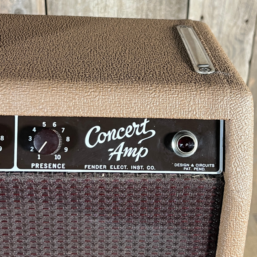 Fender Concert 6G12-A Brown Tolex Oxblood Grille 1962