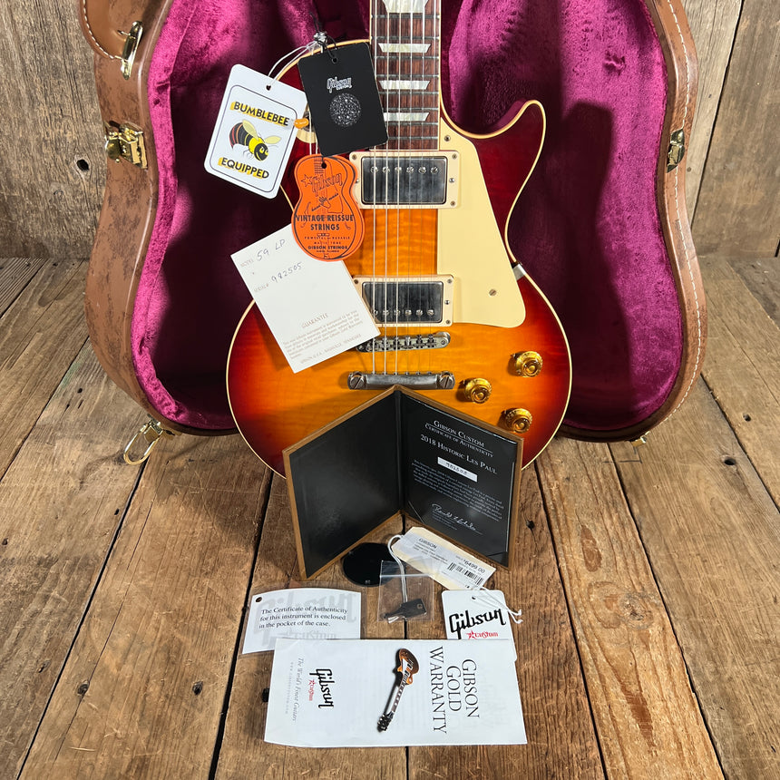 Gibson R9 2018 Historic Les Paul Standard 1959 Reissue Vintage Cherry Sunburst