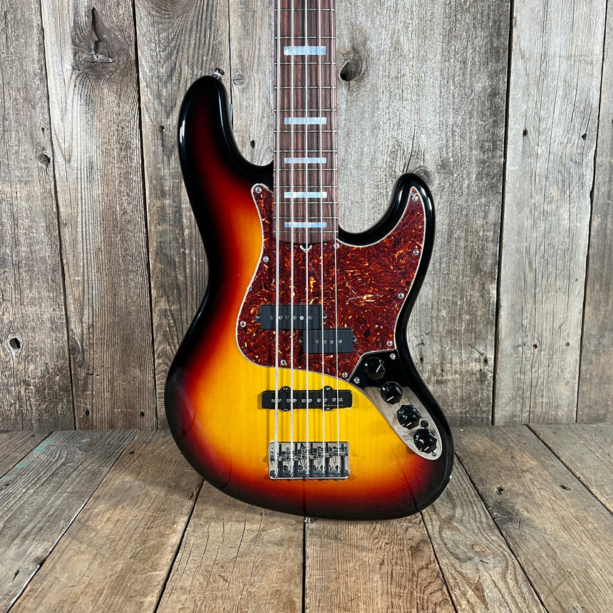 Fender 2003 Reggie Hamilton Jazz Bass V Custom Shop 3 Tone Sunburst