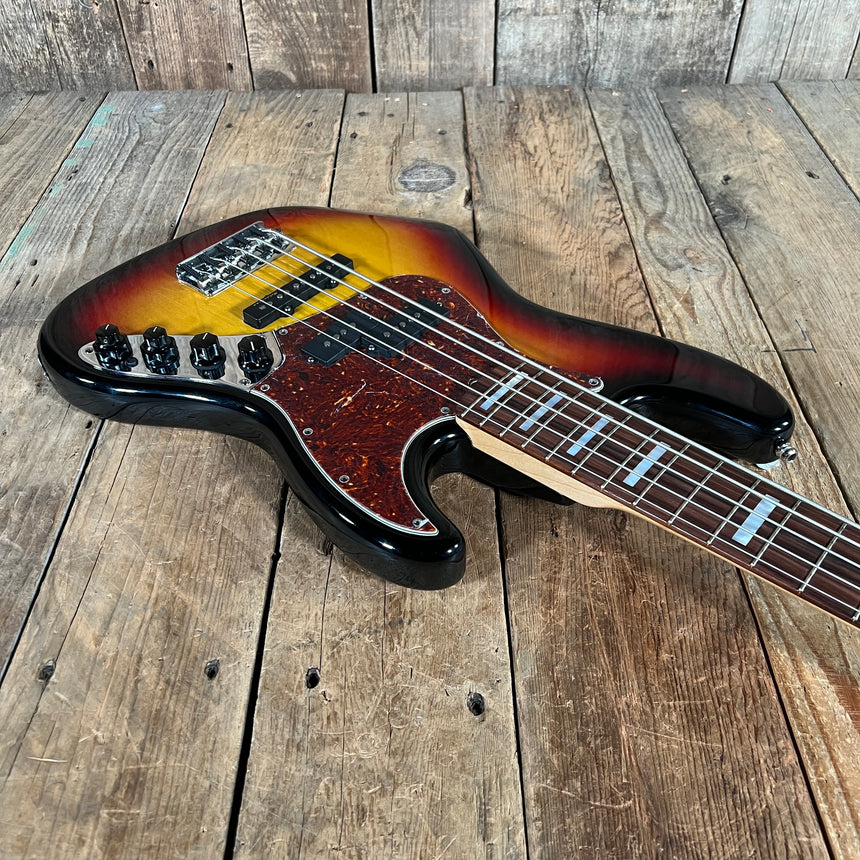 Fender 2003 Reggie Hamilton Jazz Bass V Custom Shop 3 Tone Sunburst