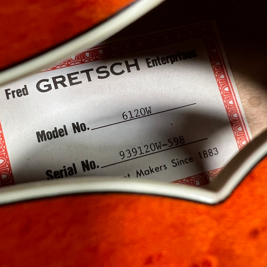 Gretsch G6120W Nashville "Western" With Optional Cowboy Case 1994 Orange Stain