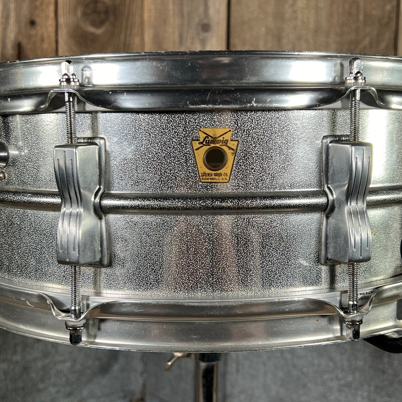 Ludwig Acrolite All Aluminum 1963 No Serial Keystone Badge Near Mint