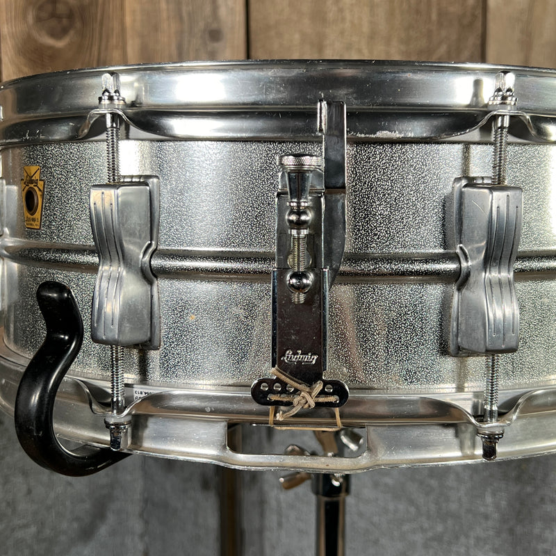Ludwig Acrolite All Aluminum 1963 No Serial Keystone Badge Near Mint