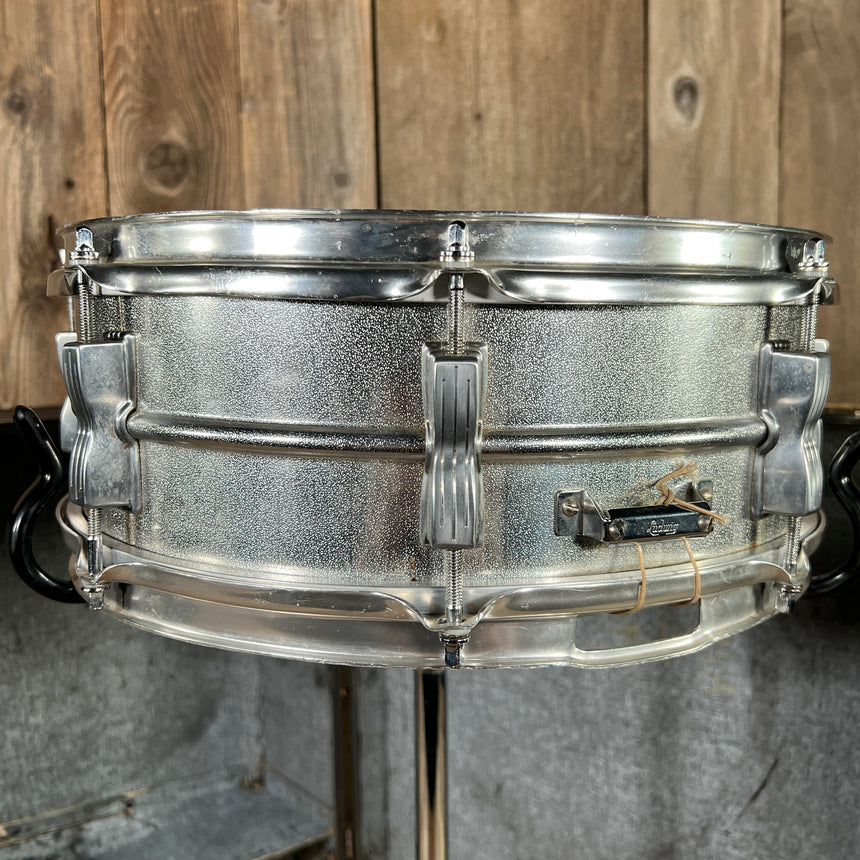 Ludwig Acrolite All Aluminum 1963 No Serial Keystone Badge Near Mint