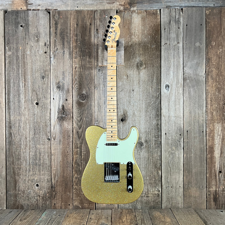 Fender #24 of 29 Matched Telecaster & Stratocaster Gold Sparkle Holoflake Guitar Center 29th Anniversary