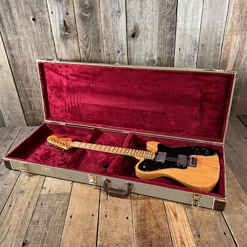 SOLD - Fender Telecaster Deluxe 1973 Refinished Natural Refinished