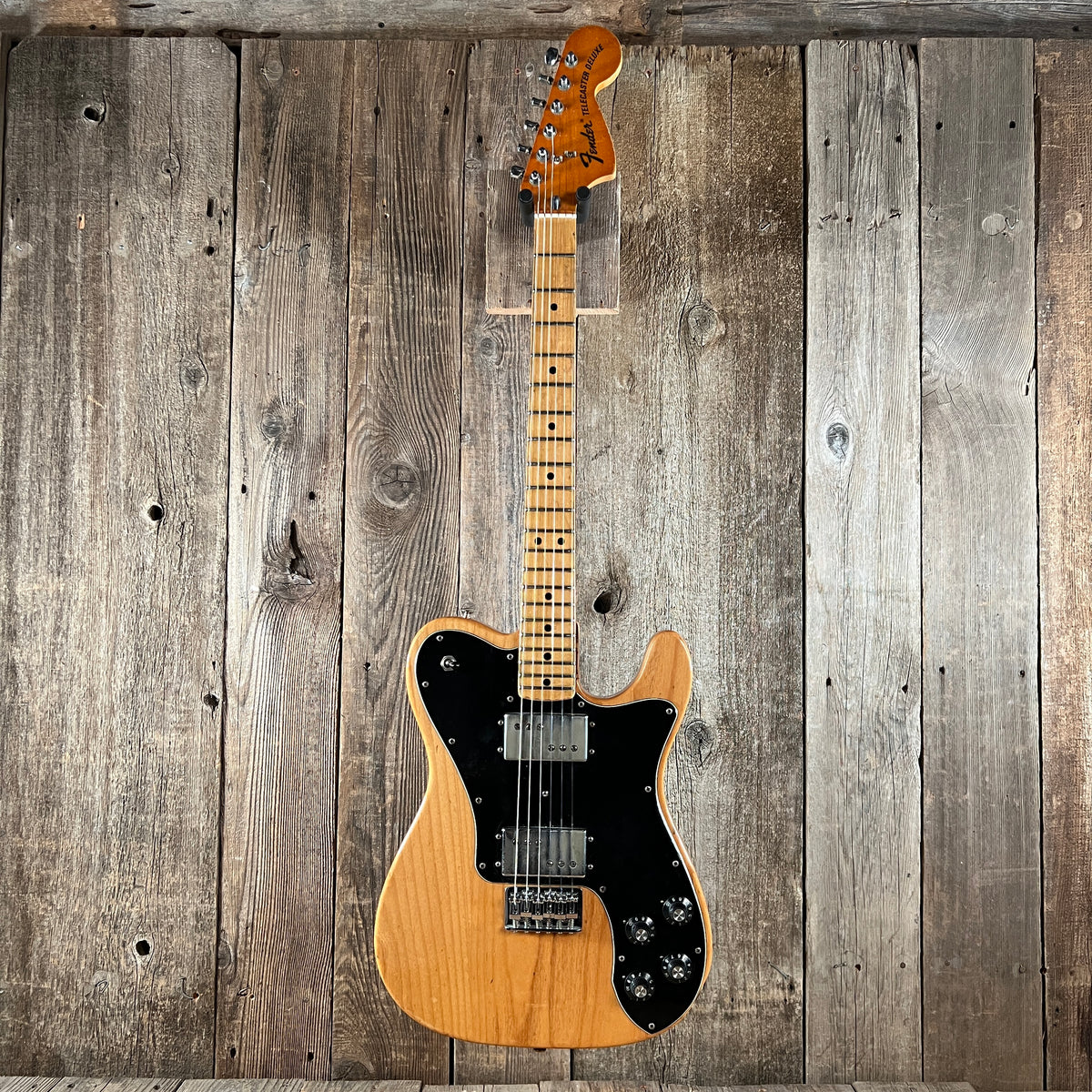 SOLD - Fender Telecaster Deluxe 1973 Refinished Natural Refinished