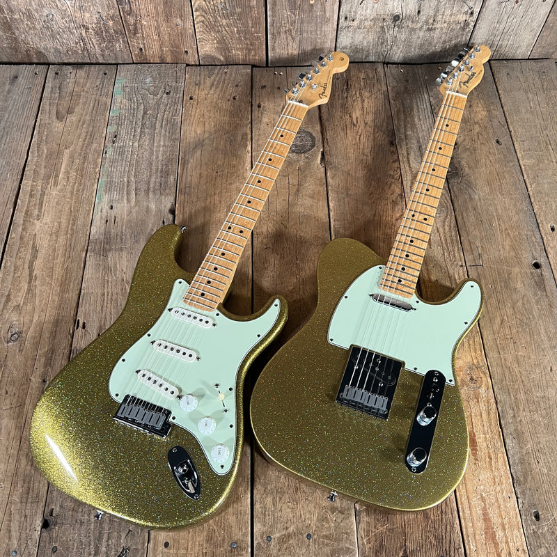 SOLD - Fender #24 of 29 Stratocaster Gold Sparkle 1993 Holoflake Guitar Center 29th Anniversary