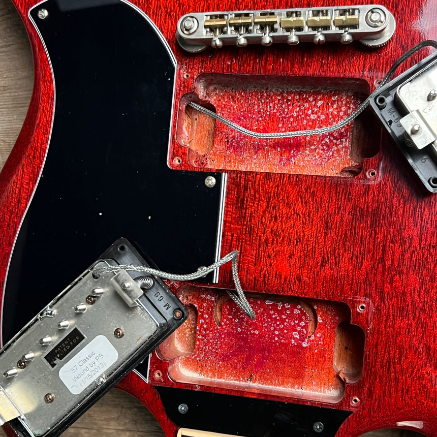 SOLD - Gibson SG Standard with Upgraded hardware, pots and PIO caps 2013 Cherry